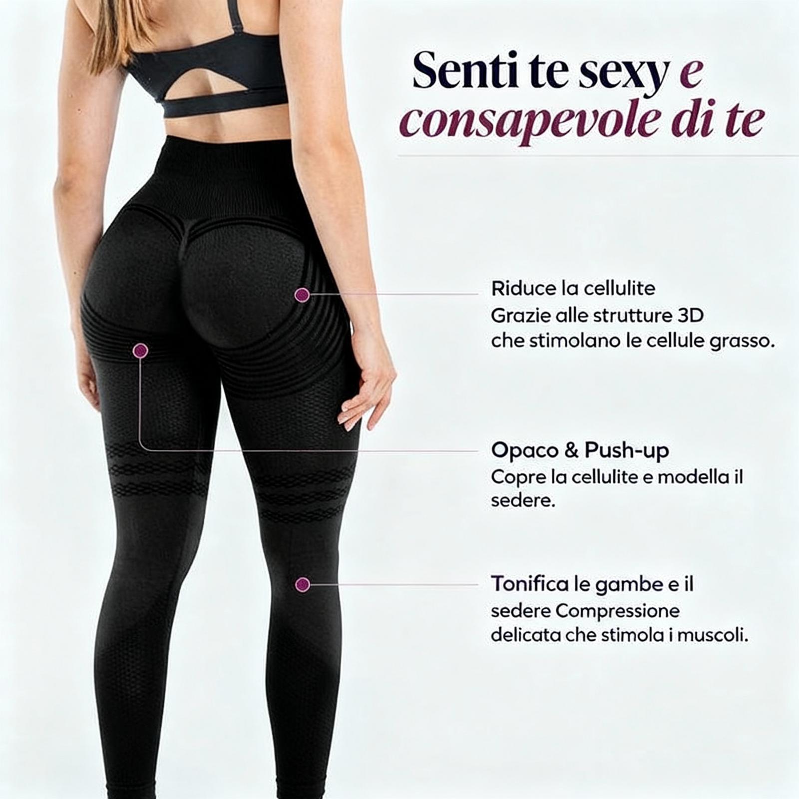 Leggings 3D Modellanti Donna con Tecnologia a Compressione