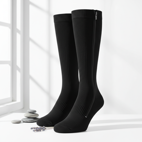 calze a compressione donna 15-20 mmHg dal design elegante per uso quotidiano